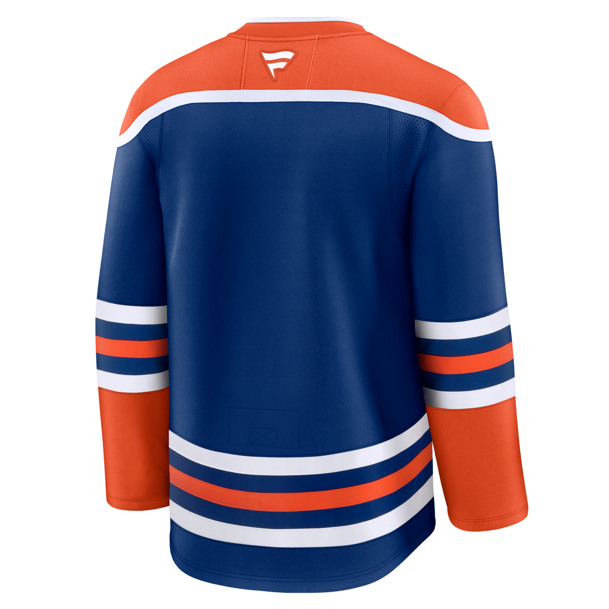 Edmonton Oilers NHL Fanatics Branded Men Royal Blue Premium Jersey product image 2, provided for visual reference and