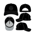 Edmonton Oilers NHL New Era Men Black On Black 9Forty A-Frame Snapback Hat product image 1, provided for visual reference