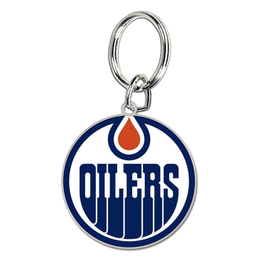 Edmonton Oilers NHL WinCraft Team Logo Premium Keychain product image 1, provided for visual reference and product detail