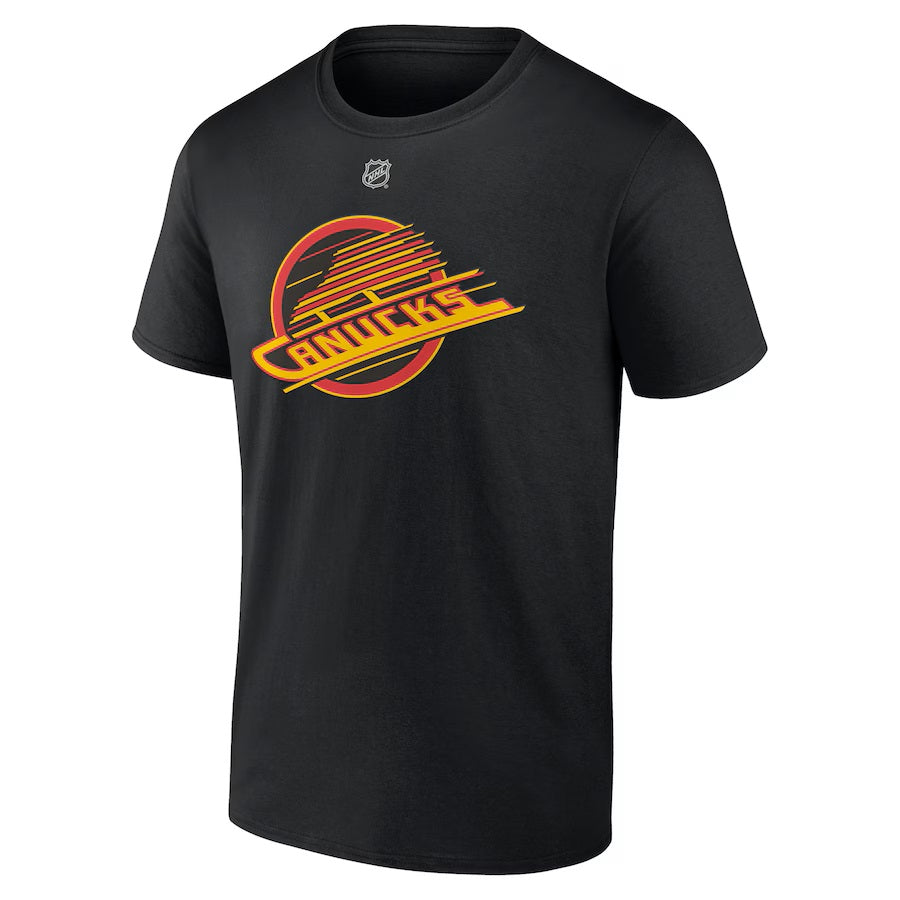 Elias Pettersson Vancouver Canucks NHL Fanatics Branded Men Black Alternate Authentic T Shirt product image 2, provided for