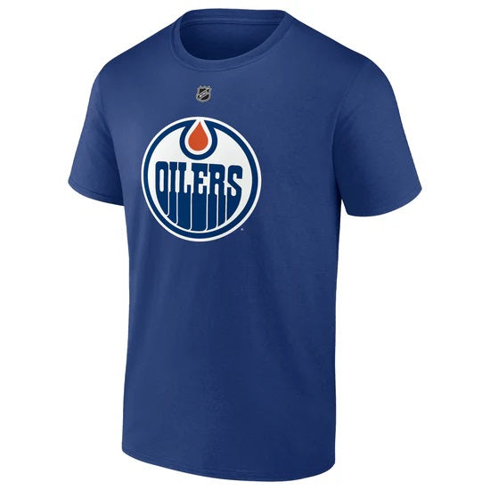 Evan Bouchard Edmonton Oilers NHL Fanatics Branded Men Royal Blue Authentic T-Shirt product image 3, provided for visual