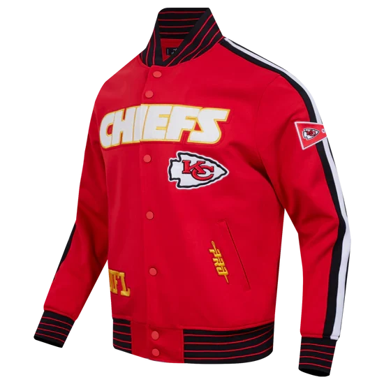 Kansas City Chiefs NFL Pro Standard Game Day Men Double Knit Jacket product image 1, provided for visual reference and