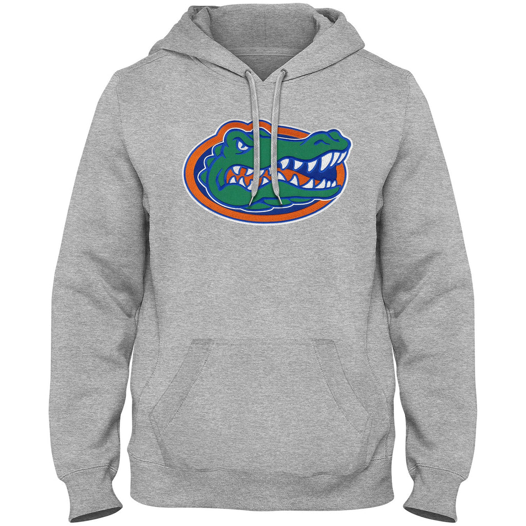 Florida Gators NCAA Bulletin Men Athletics Grey Express Twill Logo Hoodie product image 1, provided for visual reference and