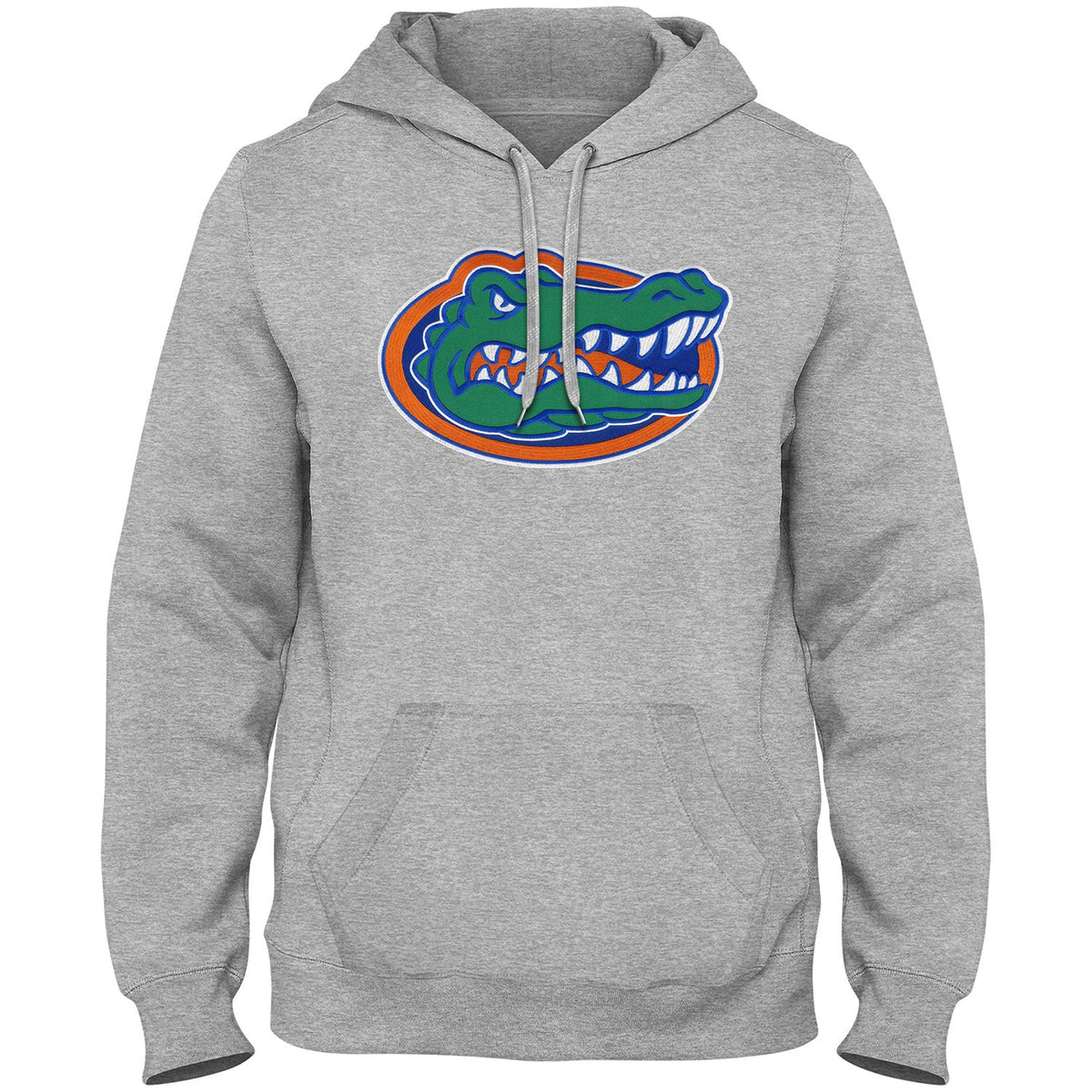 Florida Gators NCAA Bulletin Men Athletics Grey Express Twill Logo Hoodie product image 1, provided for visual reference and