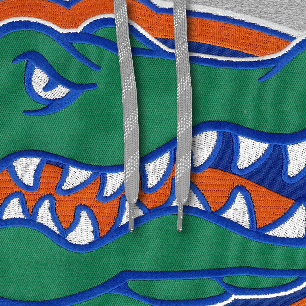 Florida Gators NCAA Bulletin Men Athletics Grey Express Twill Logo Hoodie product image 2, provided for visual reference and