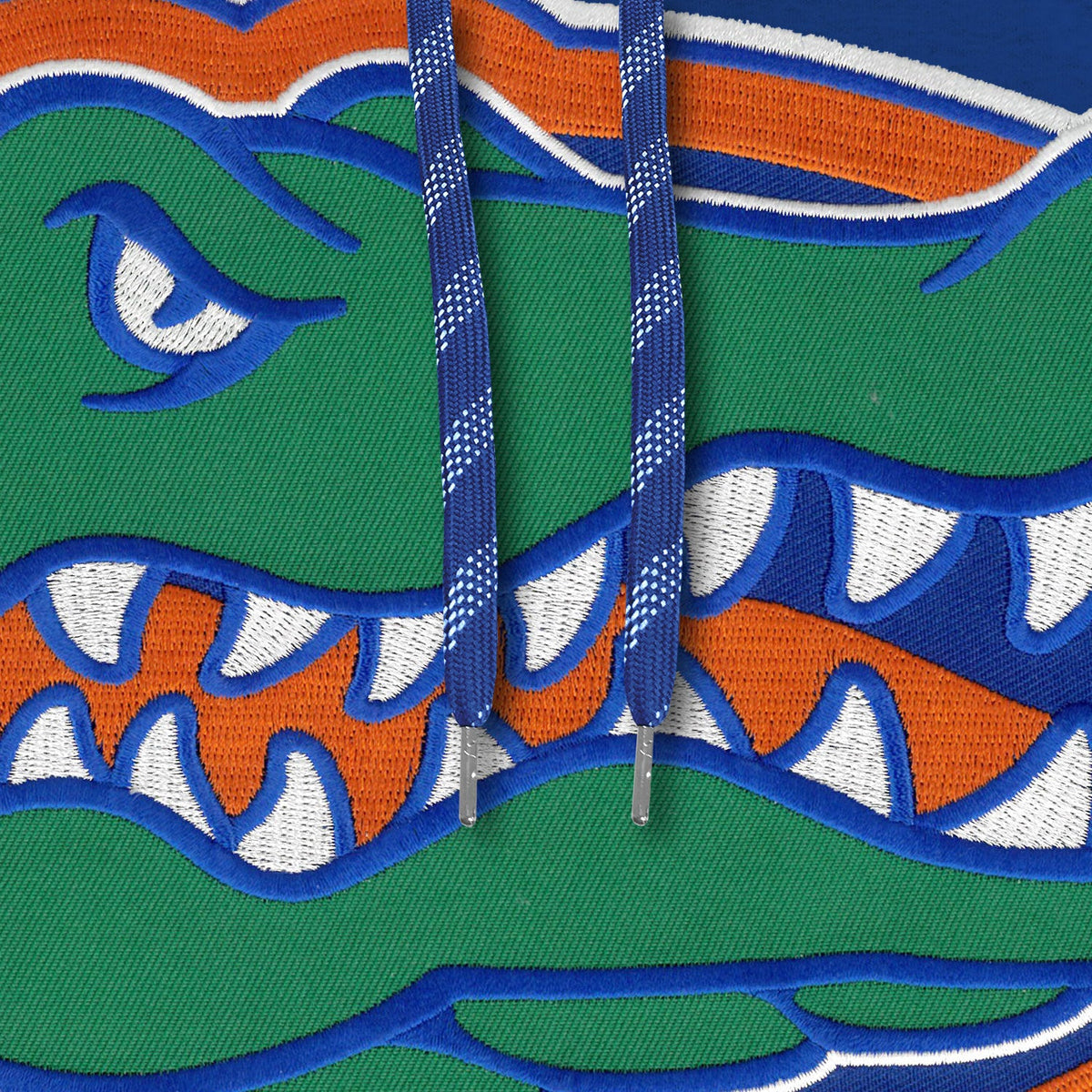 Florida Gators NCAA Bulletin Men Royal Express Twill Logo Hoodie product image 2, provided for visual reference and product