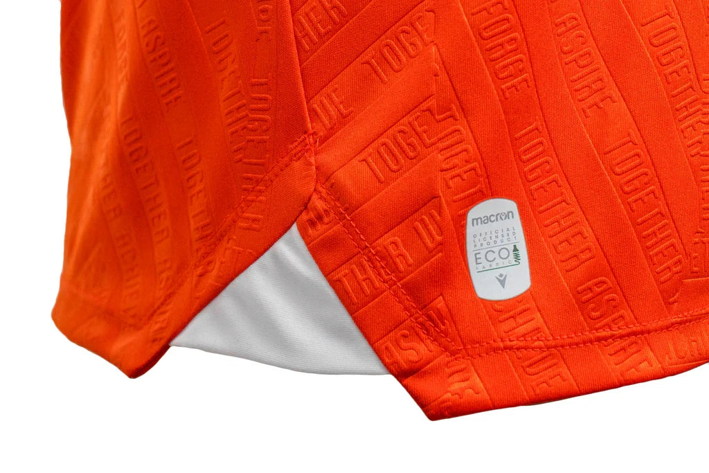 Forge FC CPL Macron Men Orange 2025/26 Primary Match Jersey product image 5, provided for visual reference and product