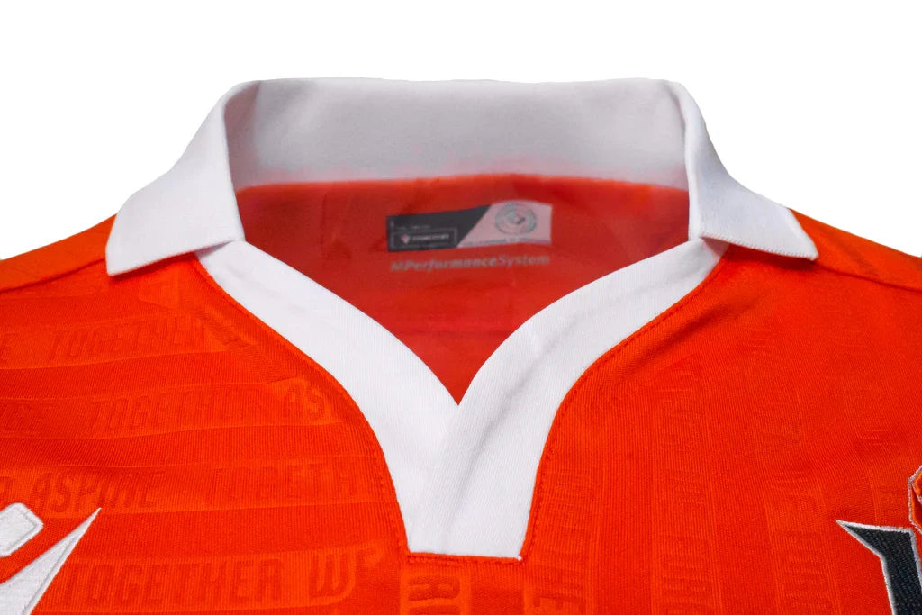 Forge FC CPL Macron Men Orange 2025/26 Primary Match Jersey product image 3, provided for visual reference and product