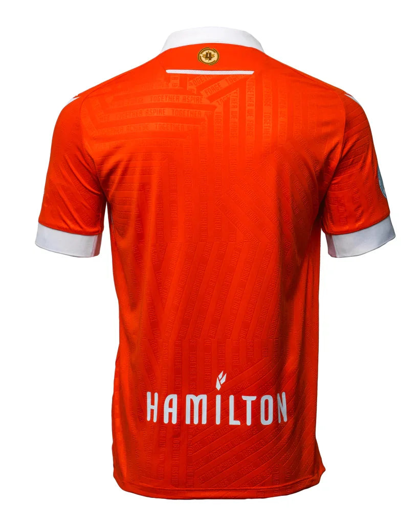 Forge FC CPL Macron Men Orange 2025/26 Primary Match Jersey product image 2, provided for visual reference and product