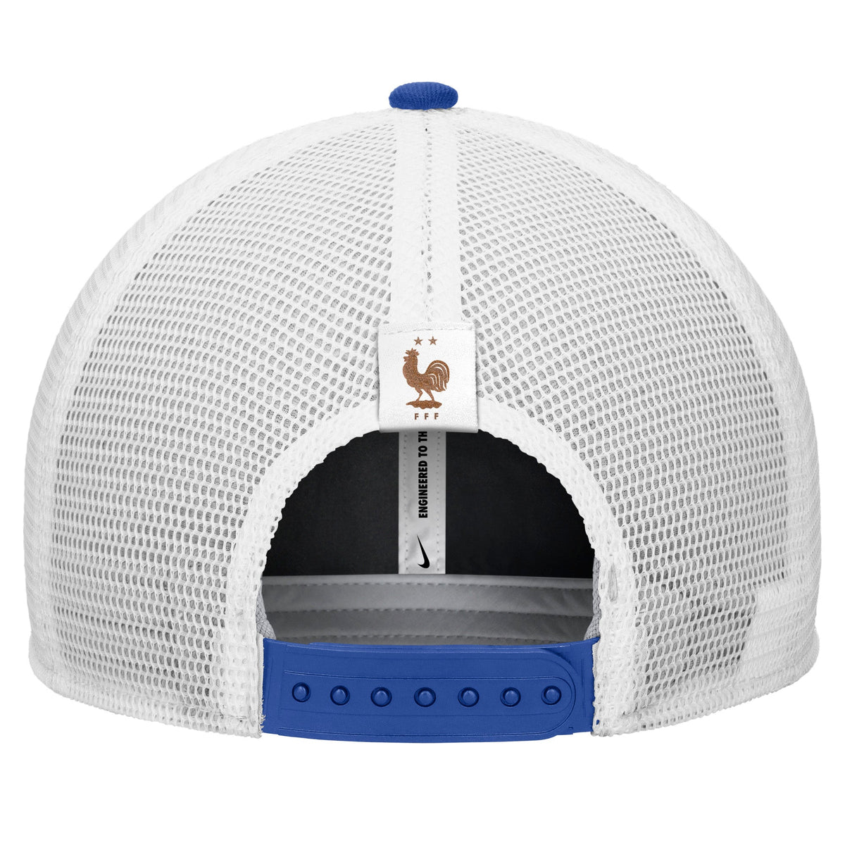 France National Team FIFA Nike Men Royal Blue Rise Trucker Adjustable Hat product image 2, provided for visual reference and