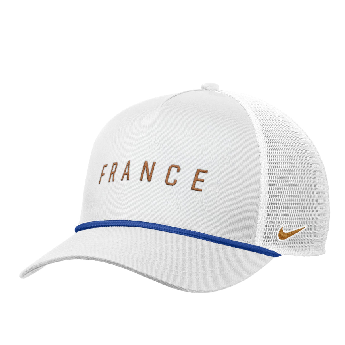 France National Team FIFA Nike Men White Rise Rope Trucker Adjustable Hat product image 1, provided for visual reference and