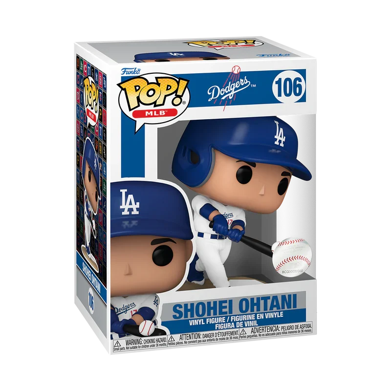 Shohei Ohtani Los Angeles Dodgers MLB Funko POP Vinyl Figure #106 product image 1, provided for visual reference and product