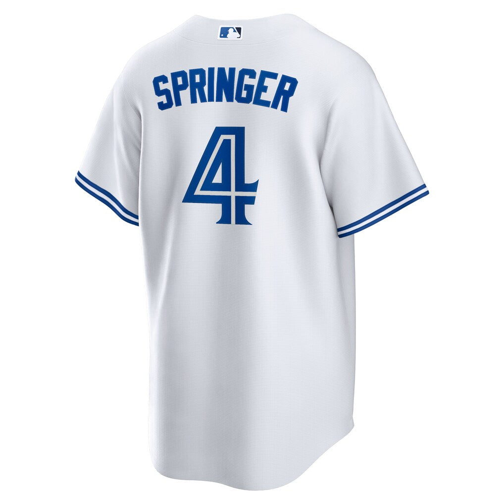 George Springer Toronto Blue Jays MLB Nike Men White Home Replica Jersey product image 1, provided for visual reference and
