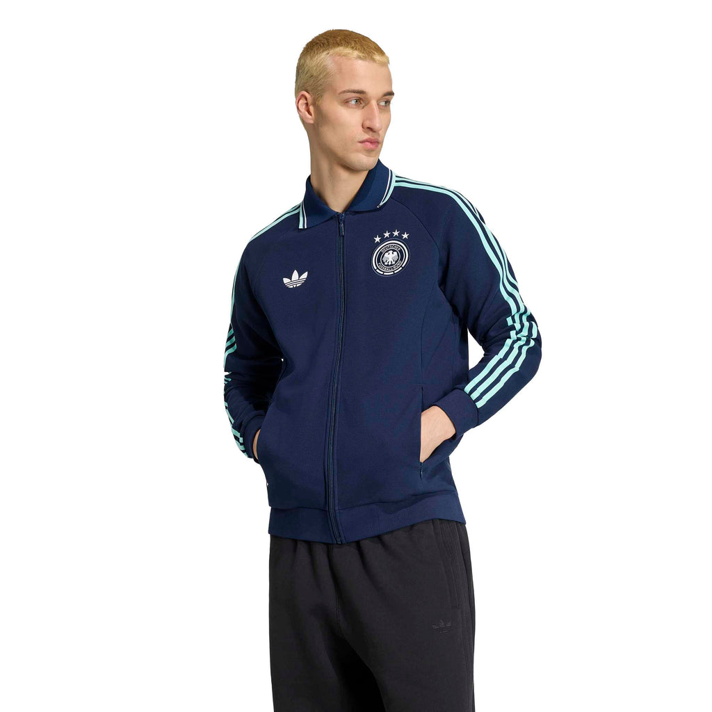 Germany National Team FIFA Adidas Men Navy Anthem Jacket product image 1, provided for visual reference and product detail
