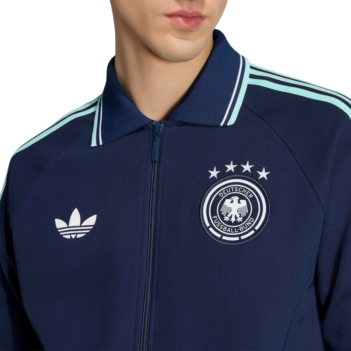 Germany National Team FIFA Adidas Men Navy Anthem Jacket product image 5, provided for visual reference and product detail