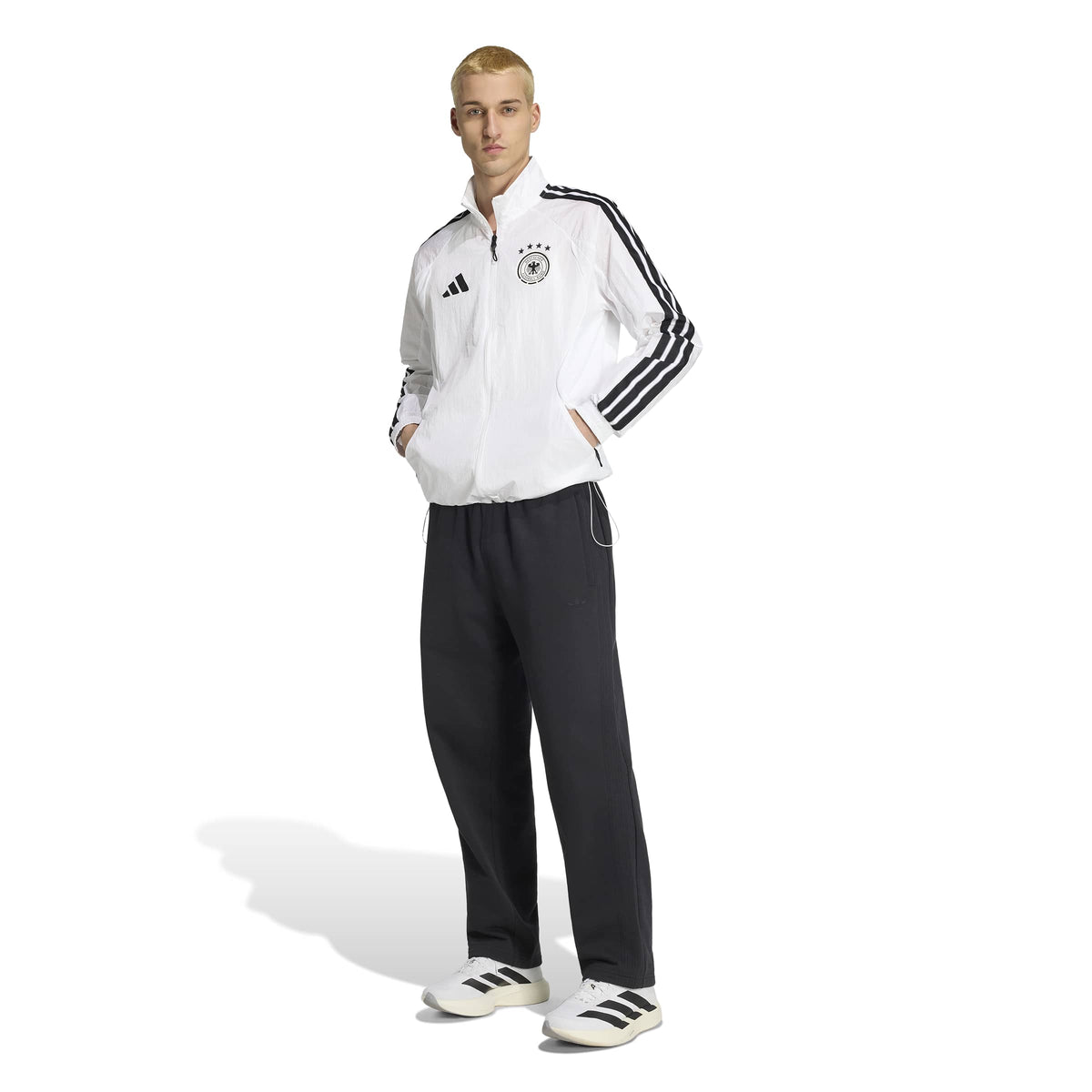 Germany National Team FIFA Adidas Men White Anthem Jacket product image 4, provided for visual reference and product detail