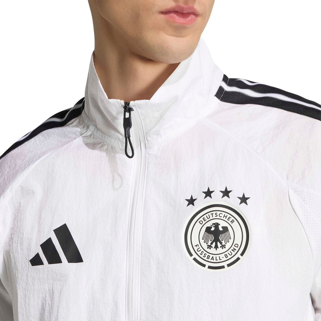 Germany National Team FIFA Adidas Men White Anthem Jacket product image 6, provided for visual reference and product detail