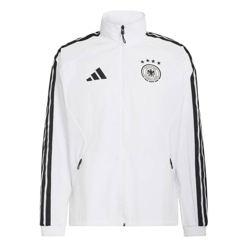 Germany National Team FIFA Adidas Men White Anthem Jacket product image 1, provided for visual reference and product detail