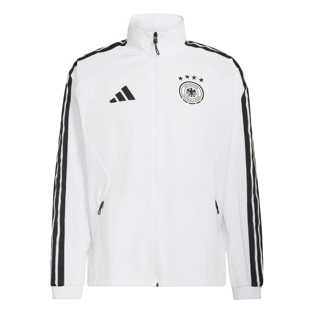 Germany National Team FIFA Adidas Men White Anthem Jacket product image 1, provided for visual reference and product detail
