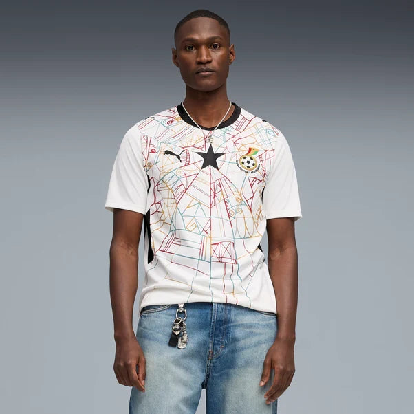 Ghana National Team FIFA Puma Men White 2026 Home Replica Jersey product image 3, provided for visual reference and product