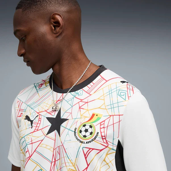 Ghana National Team FIFA Puma Men White 2026 Home Replica Jersey product image 4, provided for visual reference and product