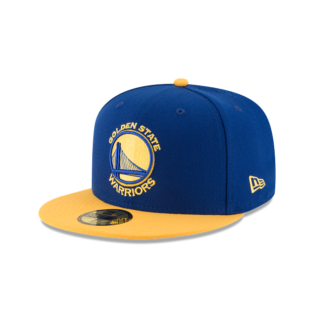 Golden State Warriors NBA New Era Men Royal/Yellow 59Fifty Two Tone Fitted Hat product image 1, provided for visual