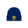 Golden State Warriors NBA New Era Men Royal Core Classic Cuff Knit Beanie product image 1, provided for visual reference and