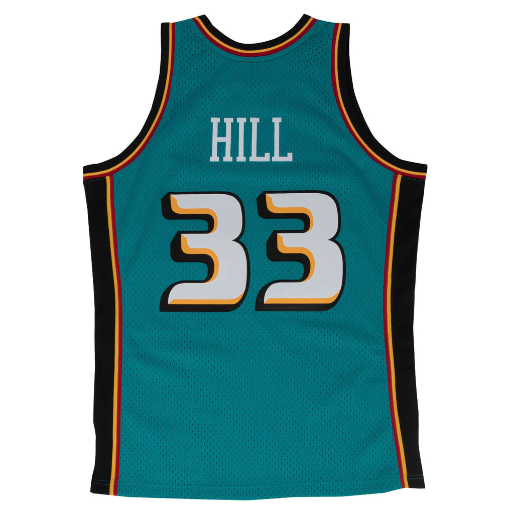 Grant Hill Detroit Pistons NBA Mitchell & Ness Men Teal 1998-99 Hardwood Classics Swingman Jersey product image 1, provided