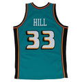 Grant Hill Detroit Pistons NBA Mitchell & Ness Men Teal 1998-99 Hardwood Classics Swingman Jersey product image 1, provided