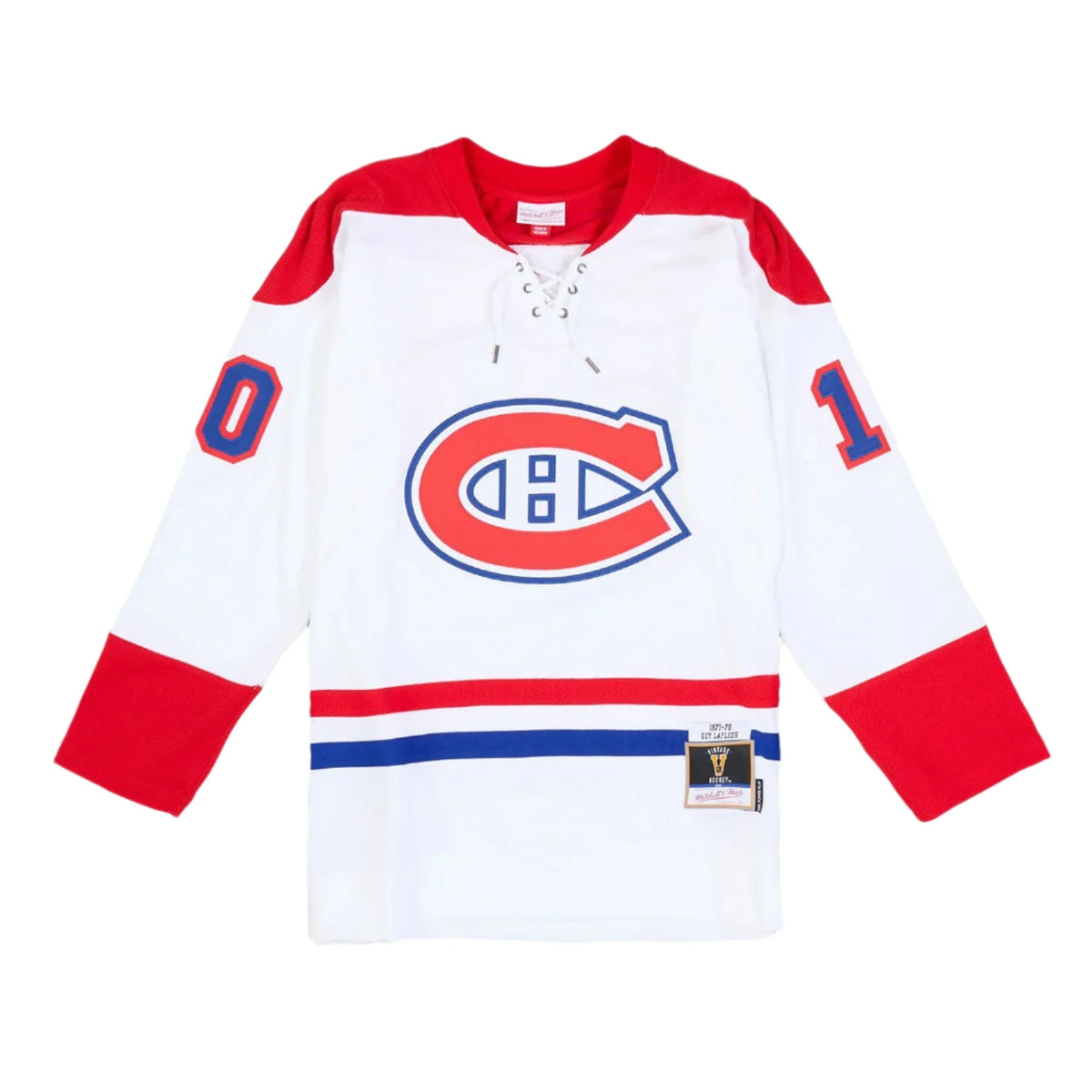 Guy Lafleur Montreal Canadiens NHL Mitchell & Ness Men White 1971 Power Play Authentic Jersey product image 2, provided for