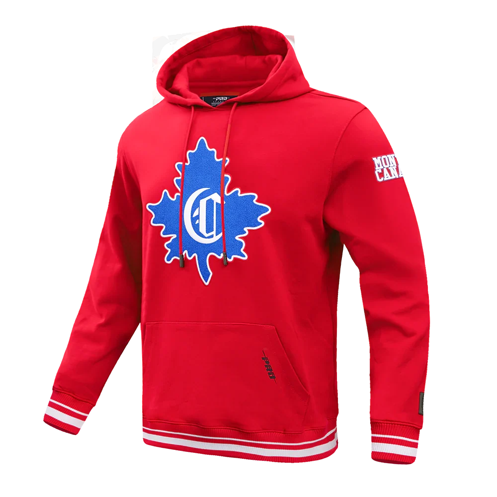 Montreal Canadiens NHL Pro Standard Men Red Retro Classic Pullover Hoodie product image 1, provided for visual reference and