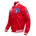 Montreal Canadiens NHL Pro Standard Men Red Retro Classic Rib Satin Jacket product image 1, provided for visual reference