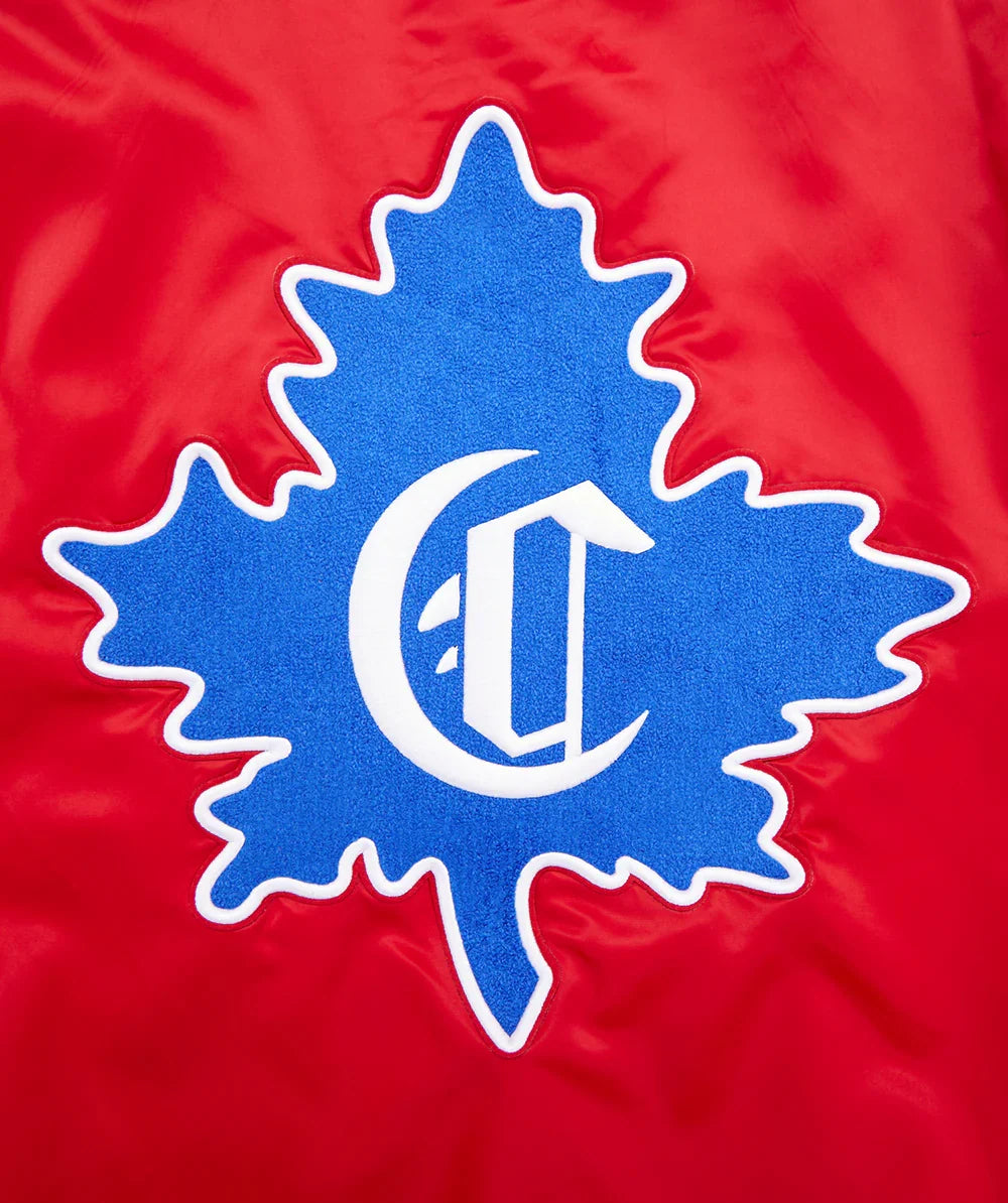 Montreal Canadiens NHL Pro Standard Men Red Retro Classic Rib Satin Jacket product image 5, provided for visual reference