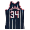 Hakeem Olajuwon Houston Rockets NBA Mitchell & Ness Men Navy 1996-97 Hardwood Classics Swingman Jersey product image 1,