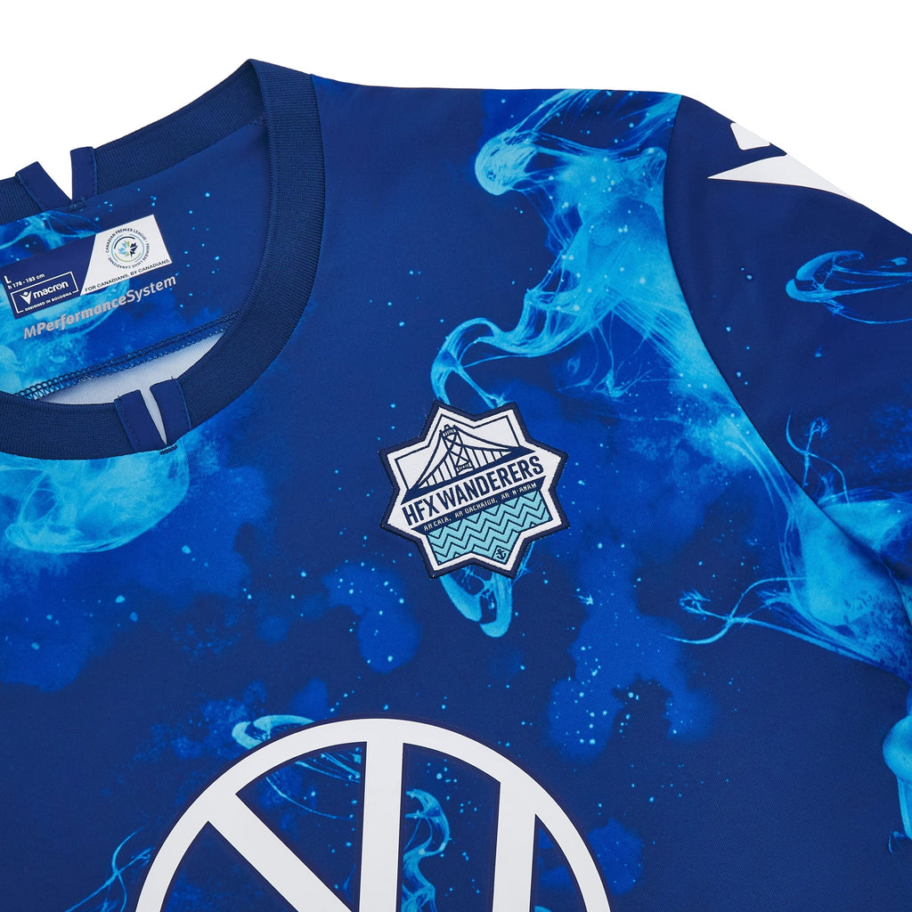 Halifax Wanderers FC CPL Macron Men Navy 2025/26 Primary Match Jersey product image 3, provided for visual reference and