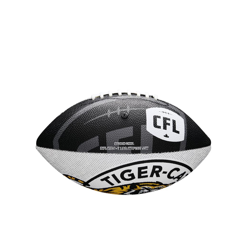 Hamilton Tiger-Cats CFL Wilson Wraparound Mini Football product image 2, provided for visual reference and product detail