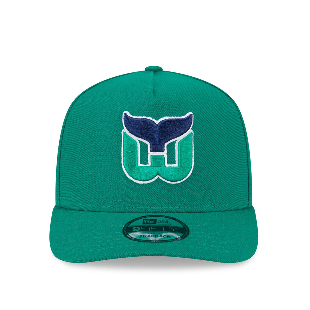 Hartford Whalers NHL New Era Men Green 9Fifty A-Frame Snapback product image 4, provided for visual reference and product