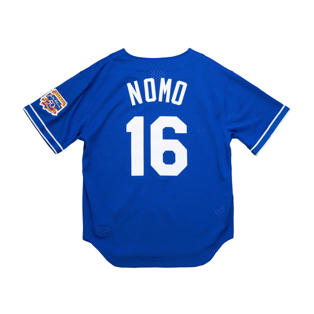Hideo Nomo Los Angeles Dodgers MLB Mitchell & Ness Men Royal Blue 1997 Authentic BP Jersey product image 1, provided for
