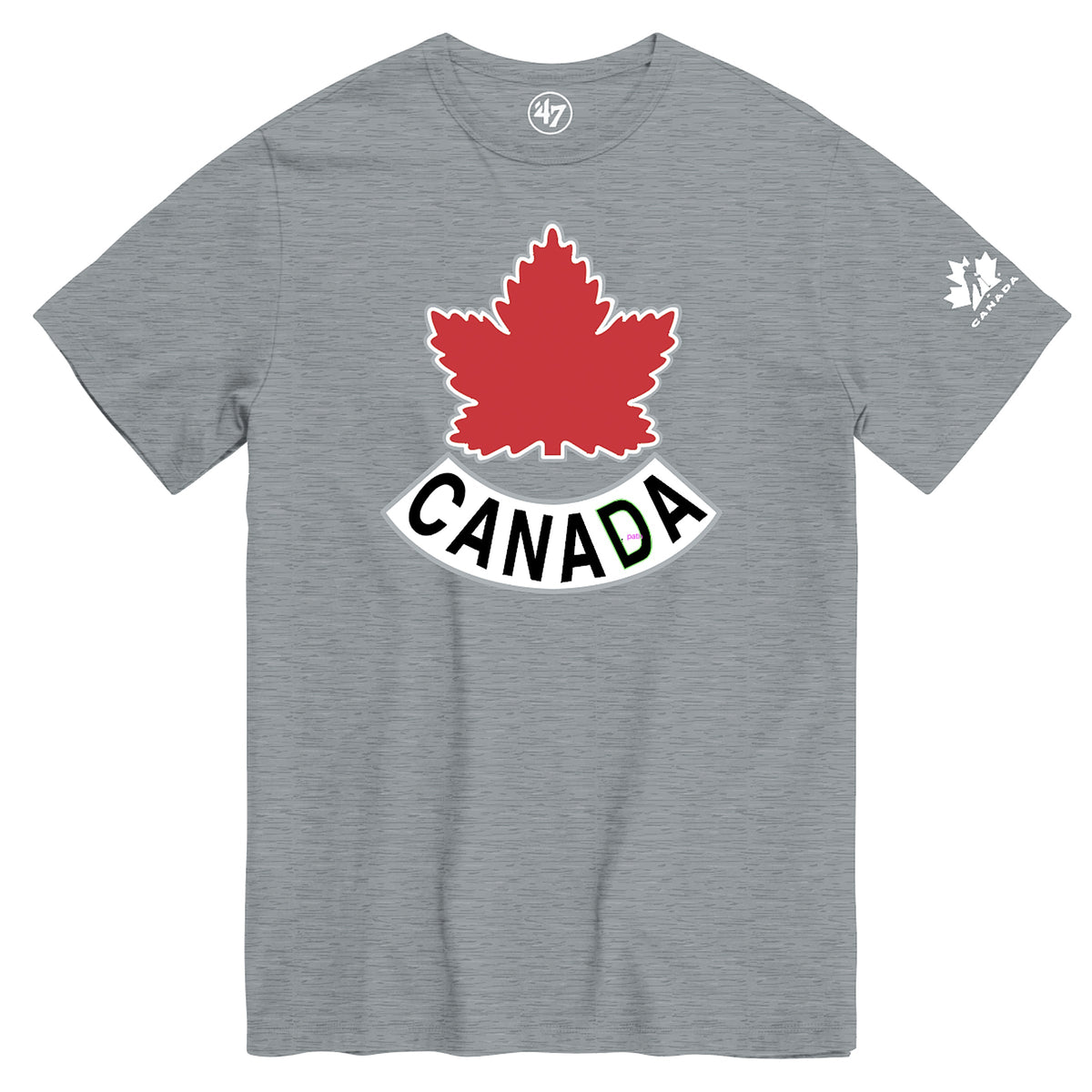 Hockey Canada Hockey IIHF 47 Brand Men Grey Imprint Fan T-Shirt product image 1, provided for visual reference and product