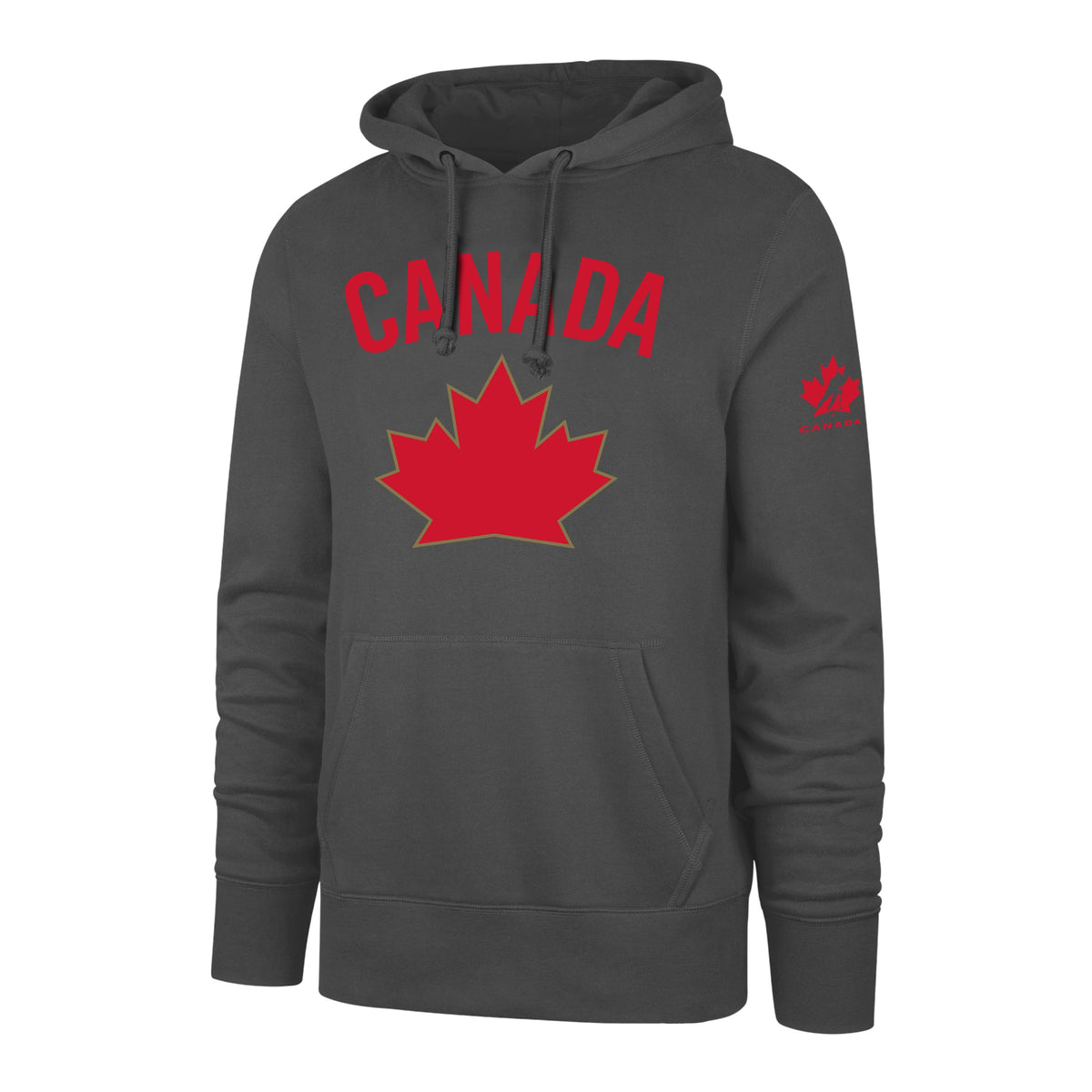 Hockey Canada IIHF 47 Brand Men Athletic Charcoal Imprint Hoodie product image 1, provided for visual reference and product