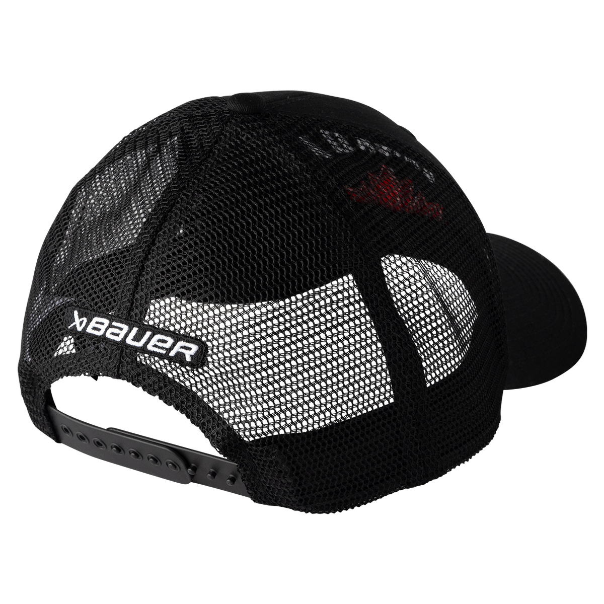 Hockey Canada IIHF Bauer Men Black Trucker Snapback product image 2, provided for visual reference and product detail review