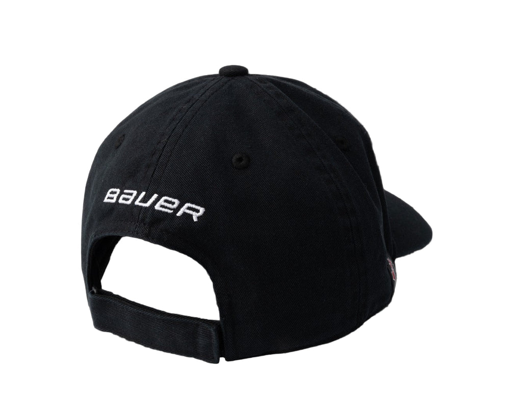 Hockey Canada IIHF Bauer Men Black Distressed Adjustable Hat product image 2, provided for visual reference and product