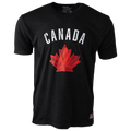 Hockey Canada IIHF Bauer Men Black Tri Blend Distressed T-Shirt product image 1, provided for visual reference and product