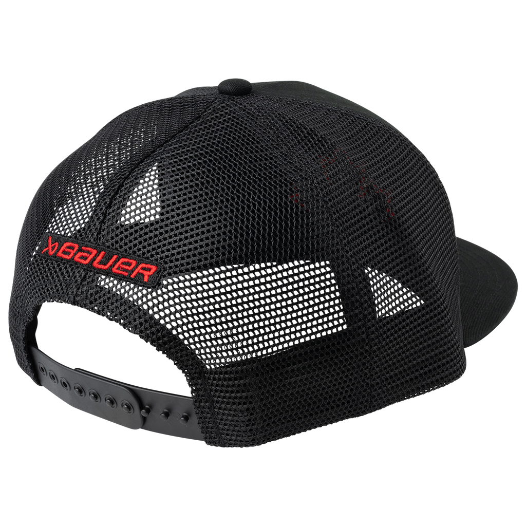 Hockey Canada IIHF Bauer Men Black Trucker Snapback product image 2, provided for visual reference and product detail review