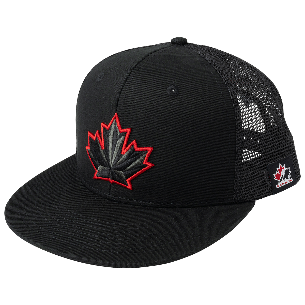 Hockey Canada IIHF Bauer Men Black Trucker Snapback product image 1, provided for visual reference and product detail review