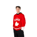 Hockey Canada IIHF Bauer Men Red One Leaf Replica Jersey product image 1, provided for visual reference and product detail