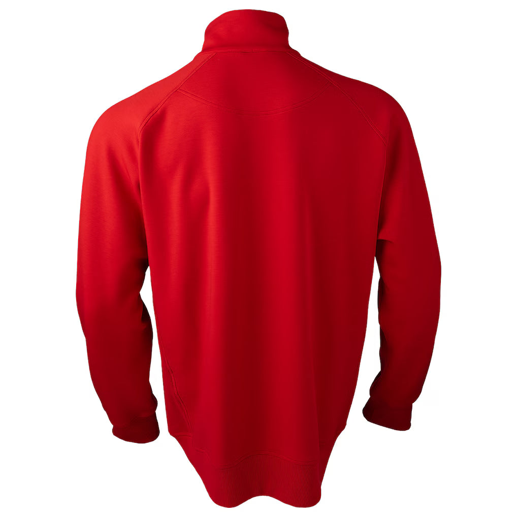 Hockey Canada IIHF Bauer Men Red Performance 1/4 Zip Long-sleeve Shirt product image 2, provided for visual reference and