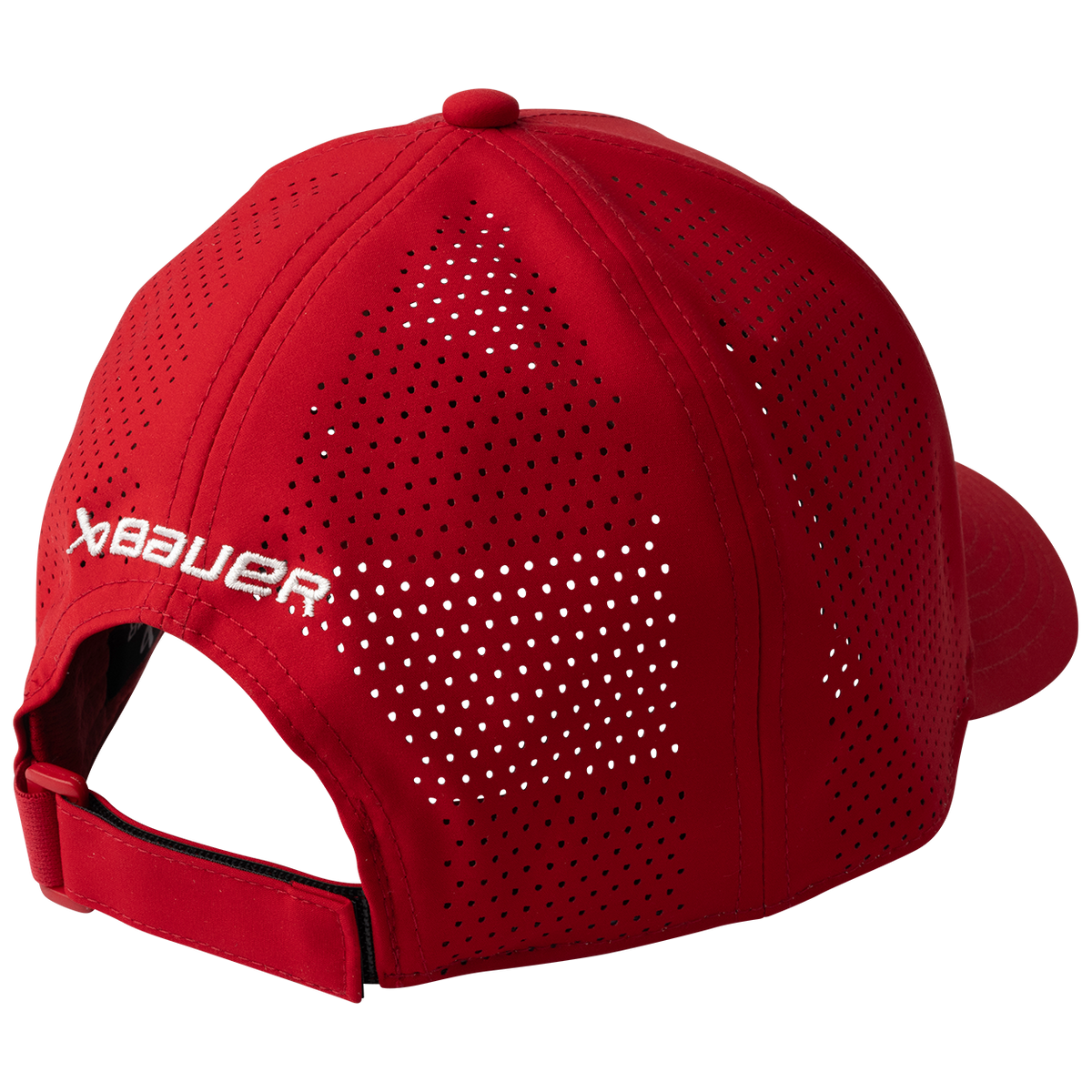 Hockey Canada IIHF Bauer Men Red Performance Adjustable Hat product image 2, provided for visual reference and product