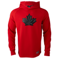 Hockey Canada IIHF Bauer Men Red Performance Pullover Hoodie product image 1, provided for visual reference and product