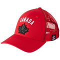 Hockey Canada IIHF Bauer Men Red Trucker Snapback product image 1, provided for visual reference and product detail review